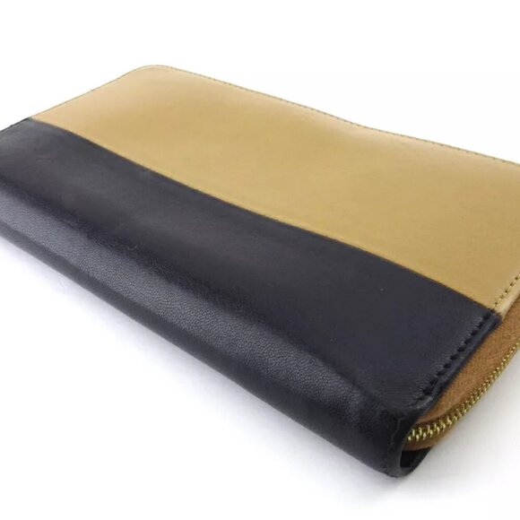 Celine long wallet bicolor beige leather Authentic USED - Picture 3 of 10